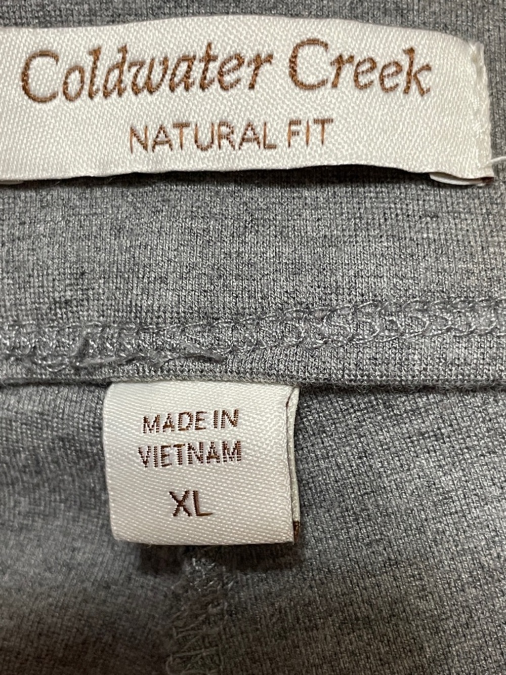 Coldwater Creek Natural Fit Women's Gray Leggings. Good Condition. Size XL. - Picture 5 of 6